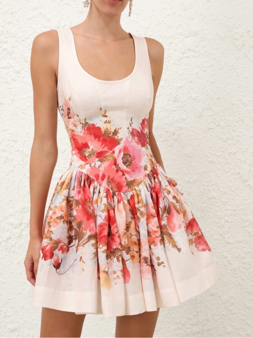 Zimmermann red and pink floral mini
